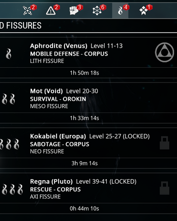 Void Fissure Warframe Wiki Fandom