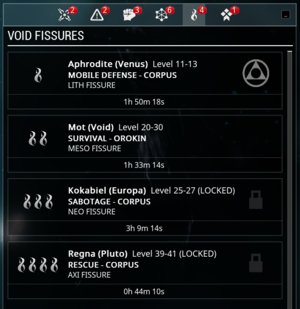 Void Fissure selection U19