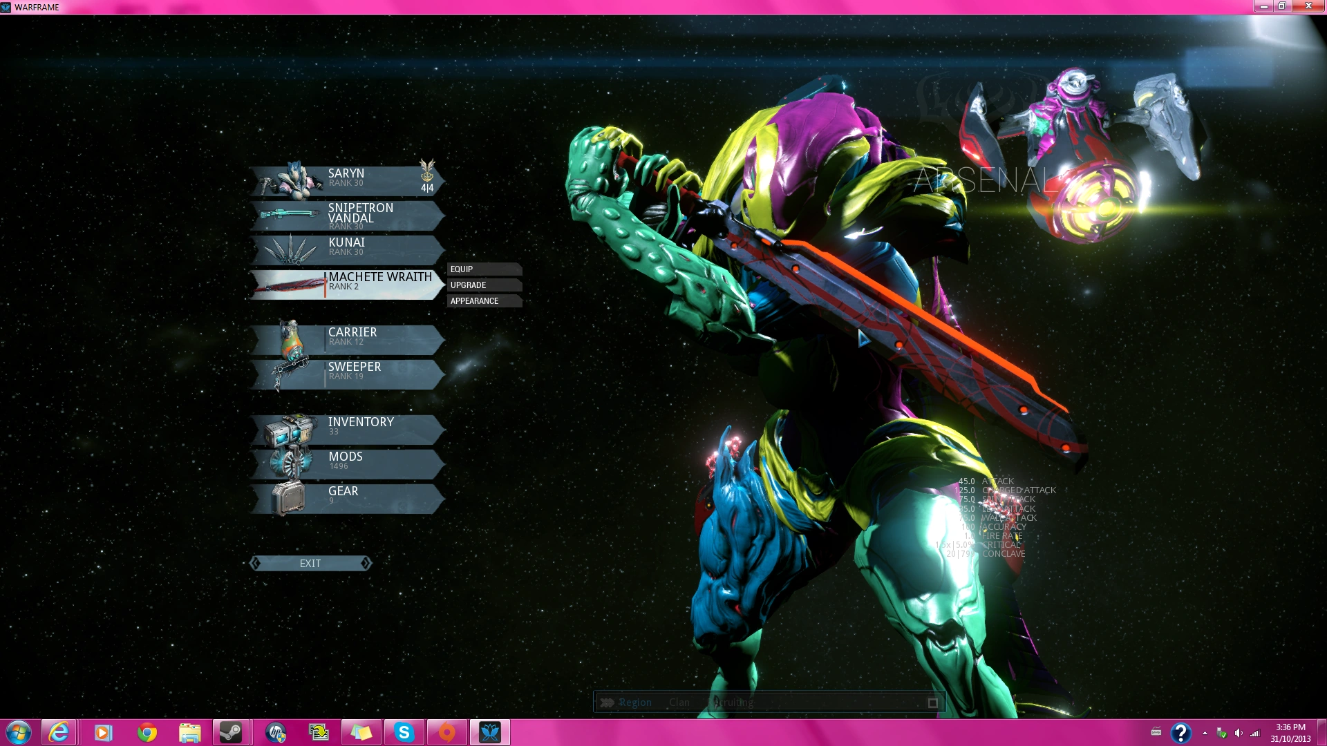 Machete Wraith WARFRAME Wiki Fandom