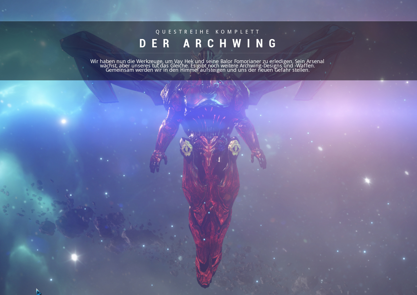 Quête archwing warframe