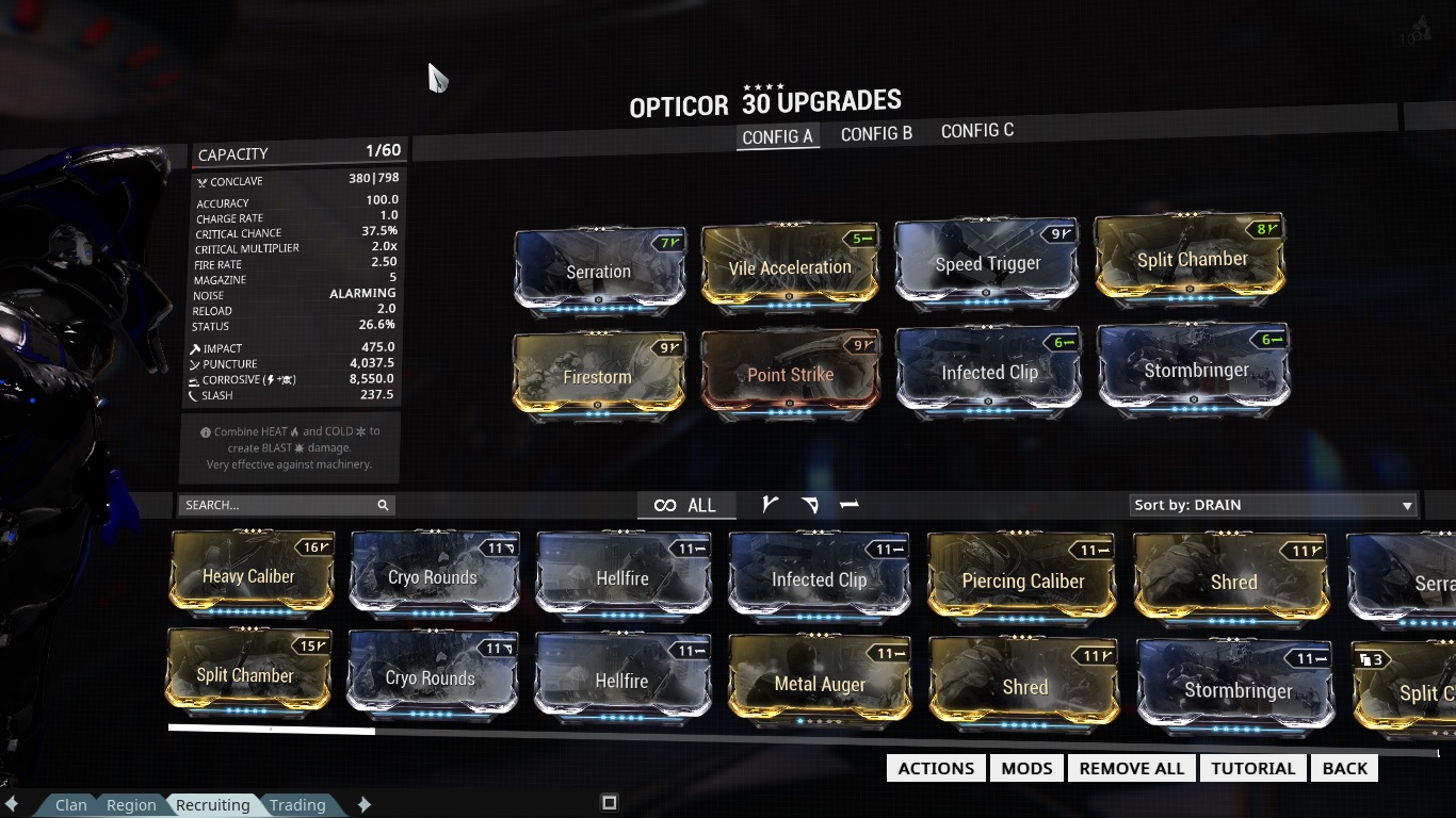Warframe Opticor Build Eidolon Warframe Opticor Build Eidolon