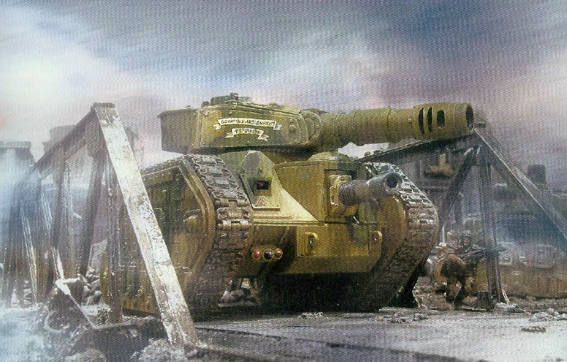 Tank Leman Russ Warhammer 40K - Astra Militarum - Figurine Plastique Occasion