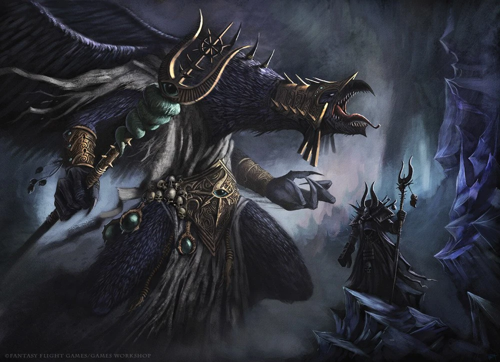 Image Ahriman and a Lord of Change.jpg Warhammer 40k FANDOM