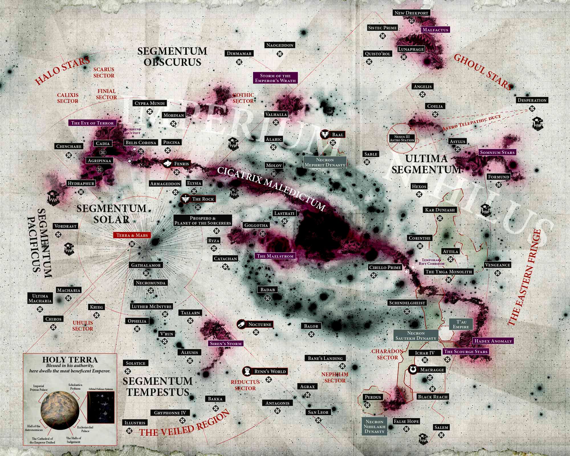 Image WH40K Galaxy Map Updated.jpg Warhammer 40k FANDOM powered