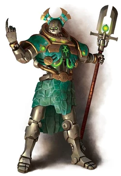 Necron lord staff of light art