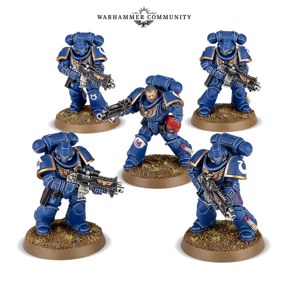 Warhammer 40K Space Marines Primaris Intercessors Combat Squad Adeptus Astartes