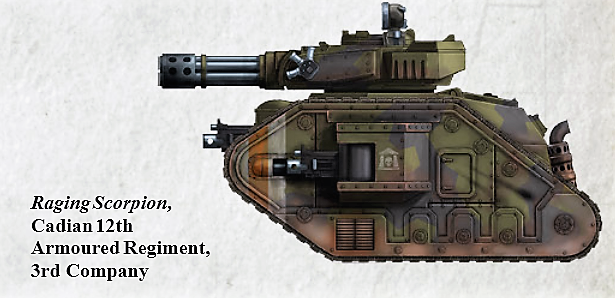 leman russ punisher cannon on battle tank