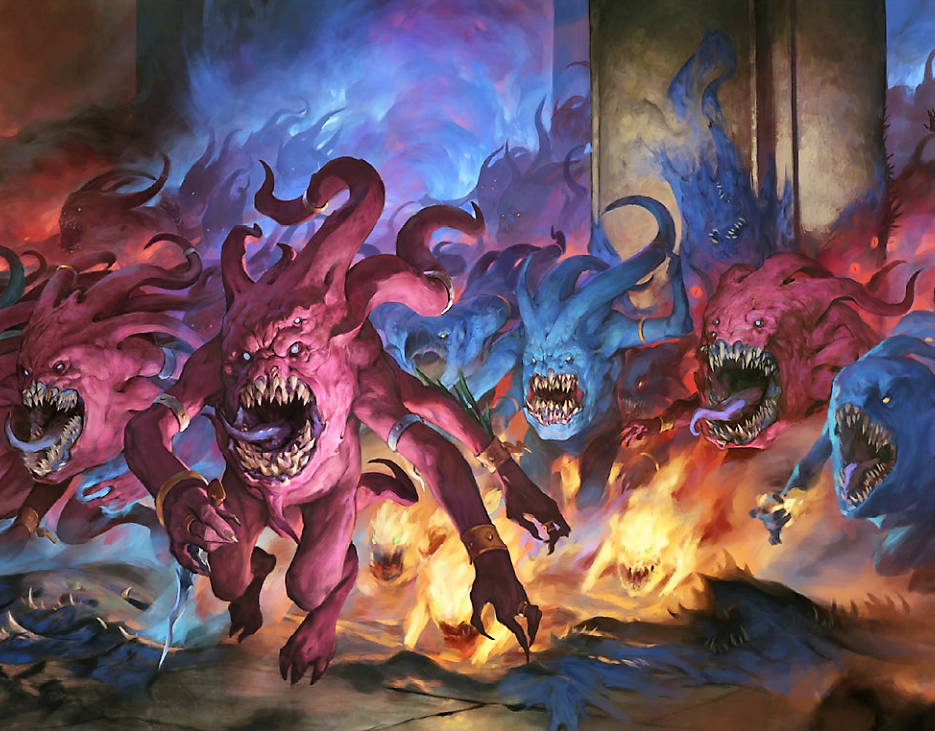 Warhammer Age Of Sigmar-Dämonen-Horror Blau 6