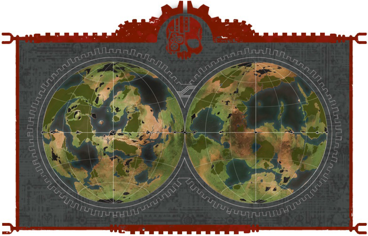 Карта мира вархаммер 40000