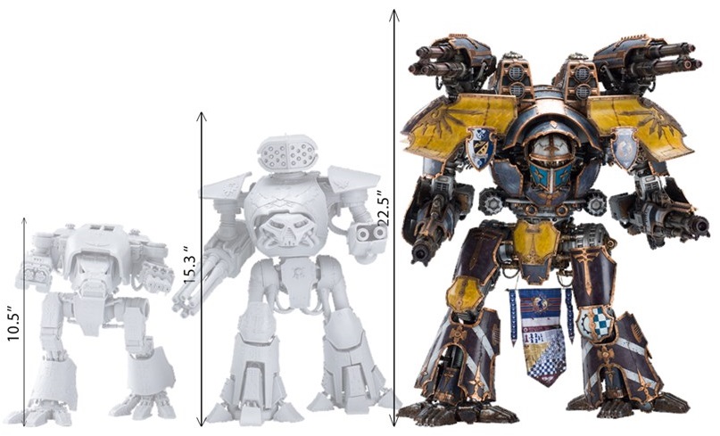 warlord titan model size