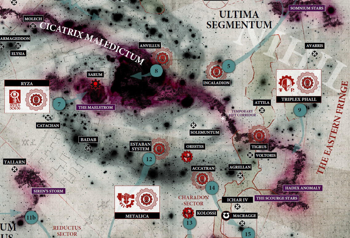 Карта вархаммер 40000 с фракциями
