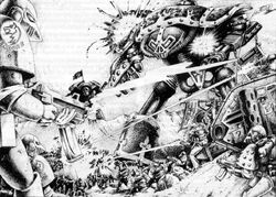 Space Wolves vs. Traitor Titan