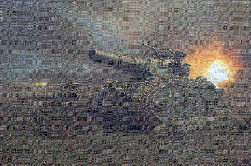 leman russ battle tank base size