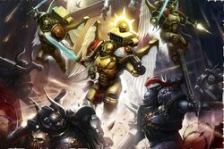 Sanguinary Guard vs. Chaos Marines