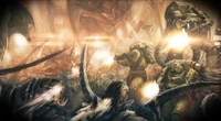 Imperial Fists Battling Tyranids2