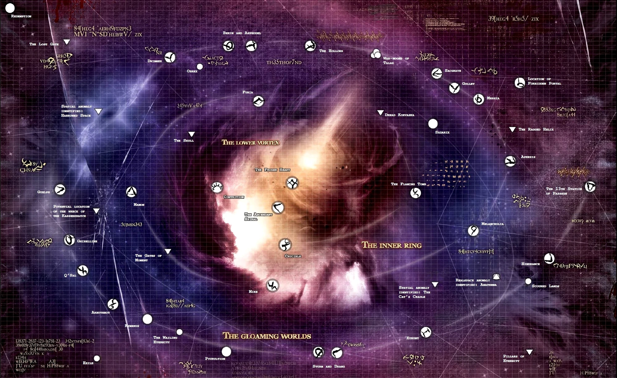 Warhammer 40000 карта галактики в большом разрешении