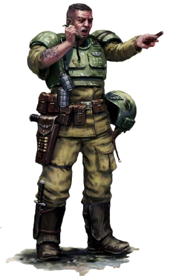 don post imperial guard helmet