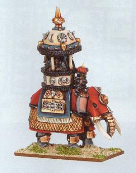 Arabian Lord on Elephant Araby Warmaster Miniature