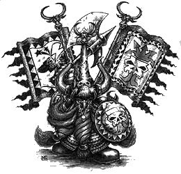 Zhatan the Black B&W Mark Gibbons Illustration