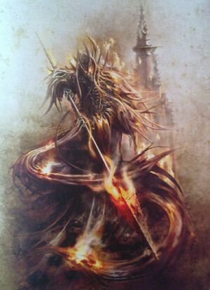 Incarnate Elemental of Fire Forge World illustration