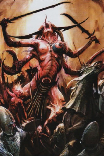 Image result for slaanesh art