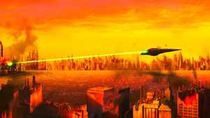 The Martian Wing attacks the A.R.E.S Base