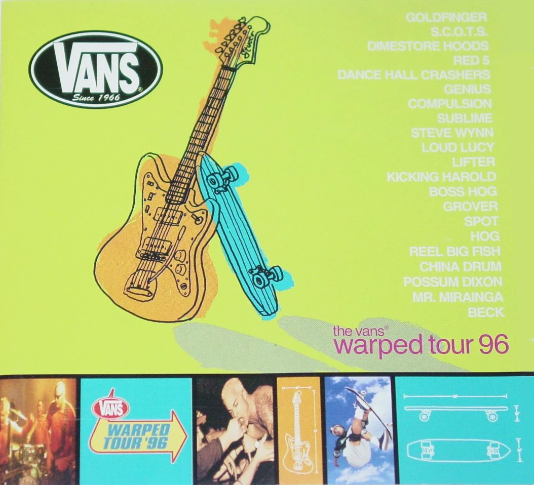 Vans Warped Music Sampler 1996 Warped tour Wiki Fandom