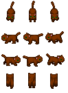 Brown cat sprite 2