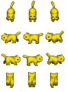 Golden cat sprite 2