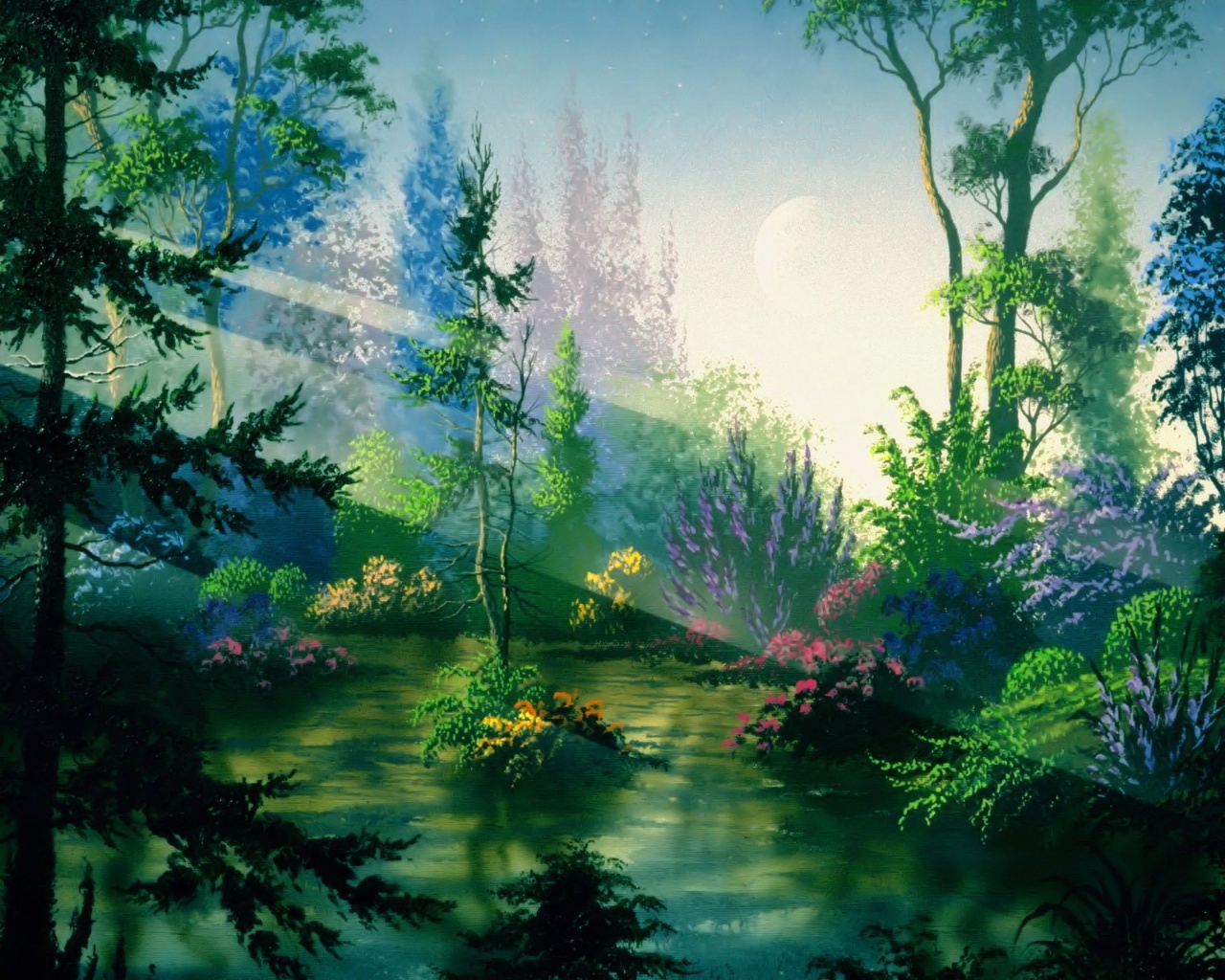 animated forest background