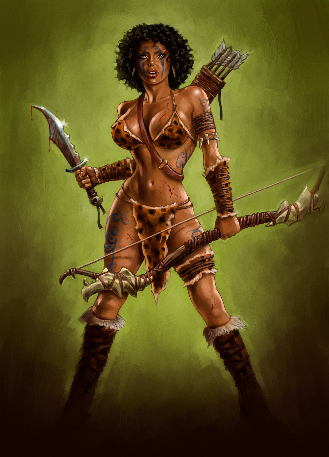 Image 1152x1600 5116 Amazon Warrior 2d Illustration