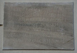 Tablica Zgromadzenie Przyjaciół Konstytucji Pałac Prezydencki