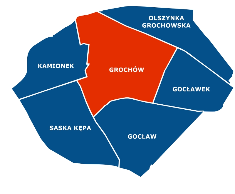 mapa warszawy grochow Grochów | Warszawikia | Fandom