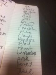 Jonesboro setlist 101312