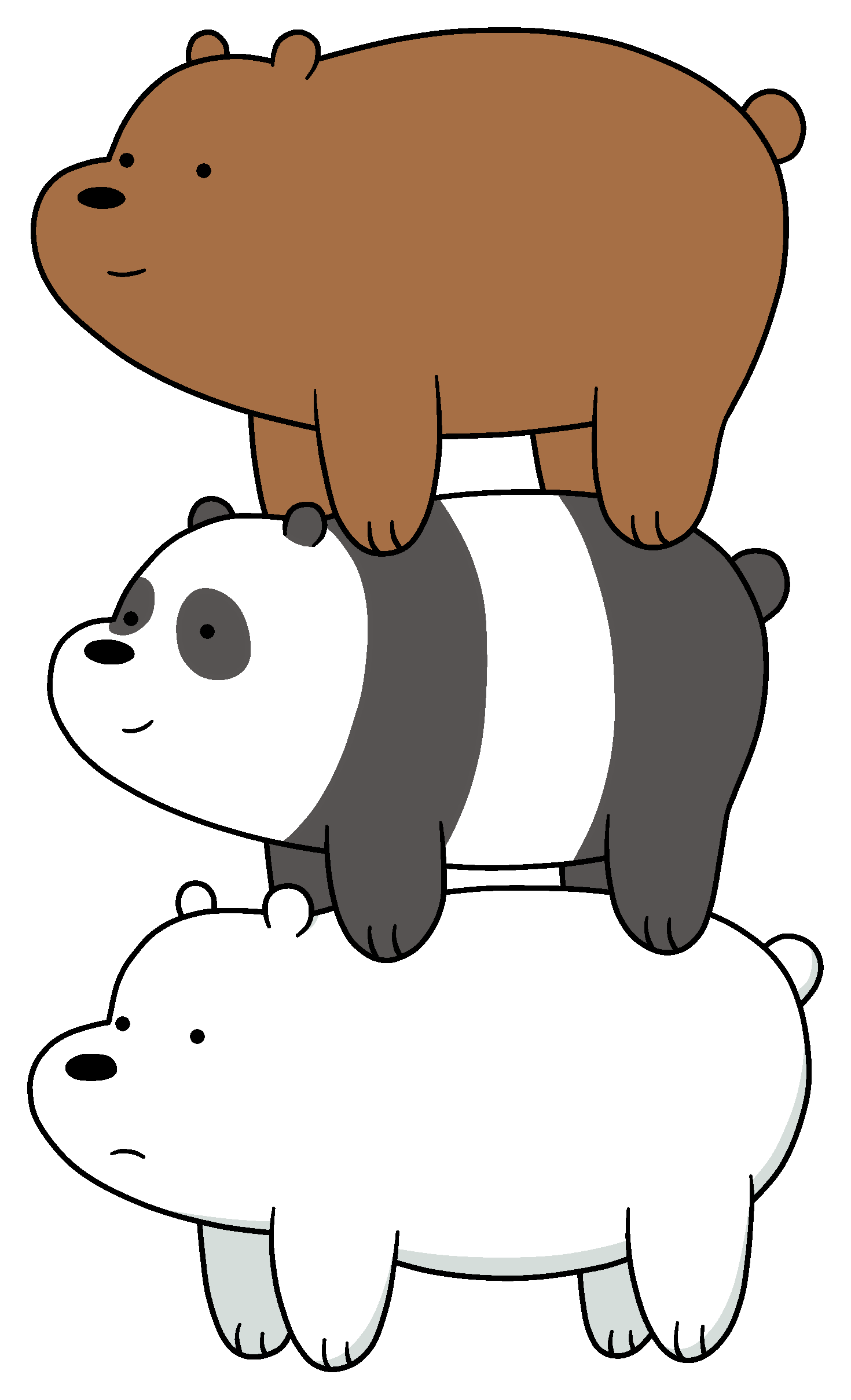 we bare bears standing