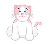 webkinz pink and white cat