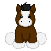 webkinz clydesdale horse