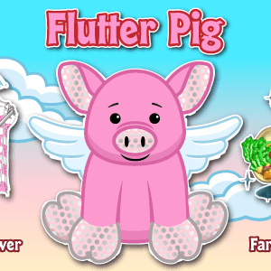 webkinz flutter pig