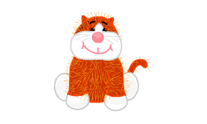 Webkinz lil kinz orange cat