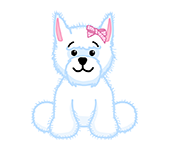 webkinz white dog