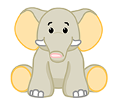 Webkinz Velvety Elephant