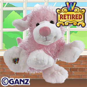 webkinz pink and white dog
