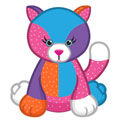 webkinz colorblock kitty