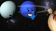 Jupiter being thrown past Pluto