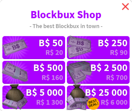 All Blockbux Items