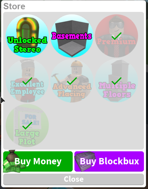 Bloxburg Money Prices