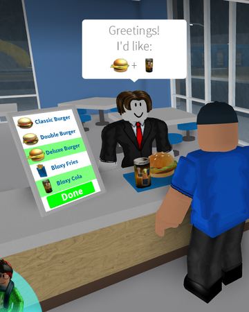 Cashier Bloxy Burgers Welcome To Bloxburg Wikia Fandom - bloxy cola roblox wikia fandom