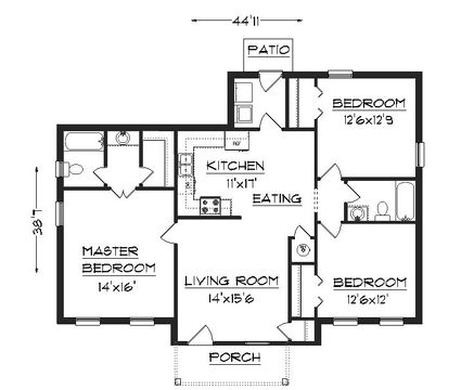 Bloxburg One Story Family House Layout