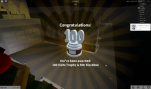 100 Visits Trophy | Welcome To Bloxburg Wikia | Fandom