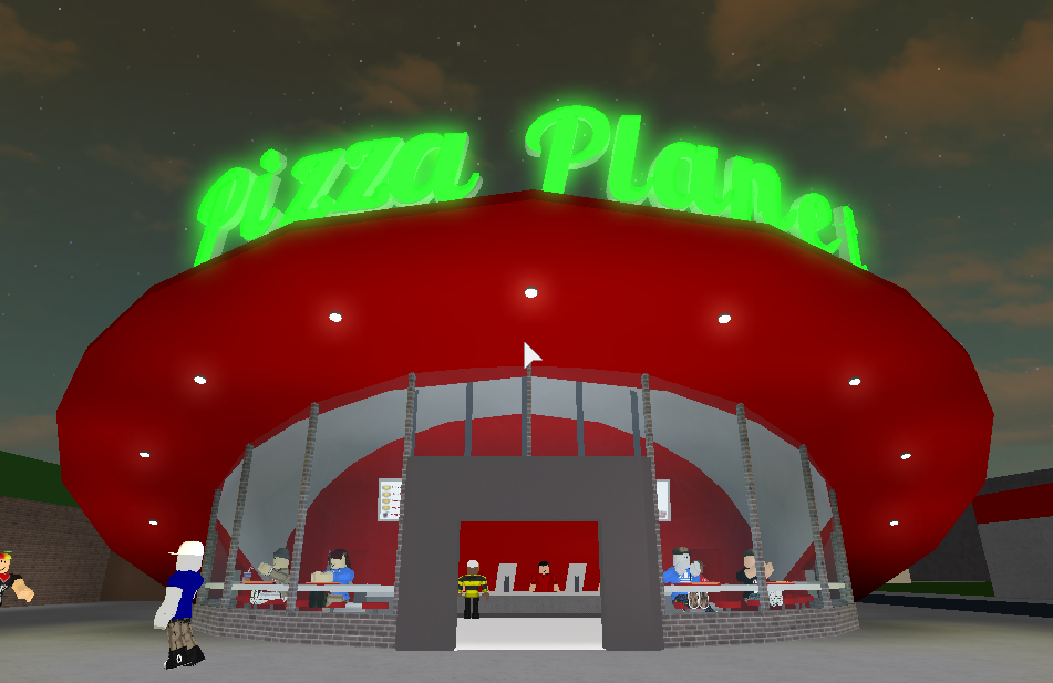 Pizza Planet Bloxburg Logo